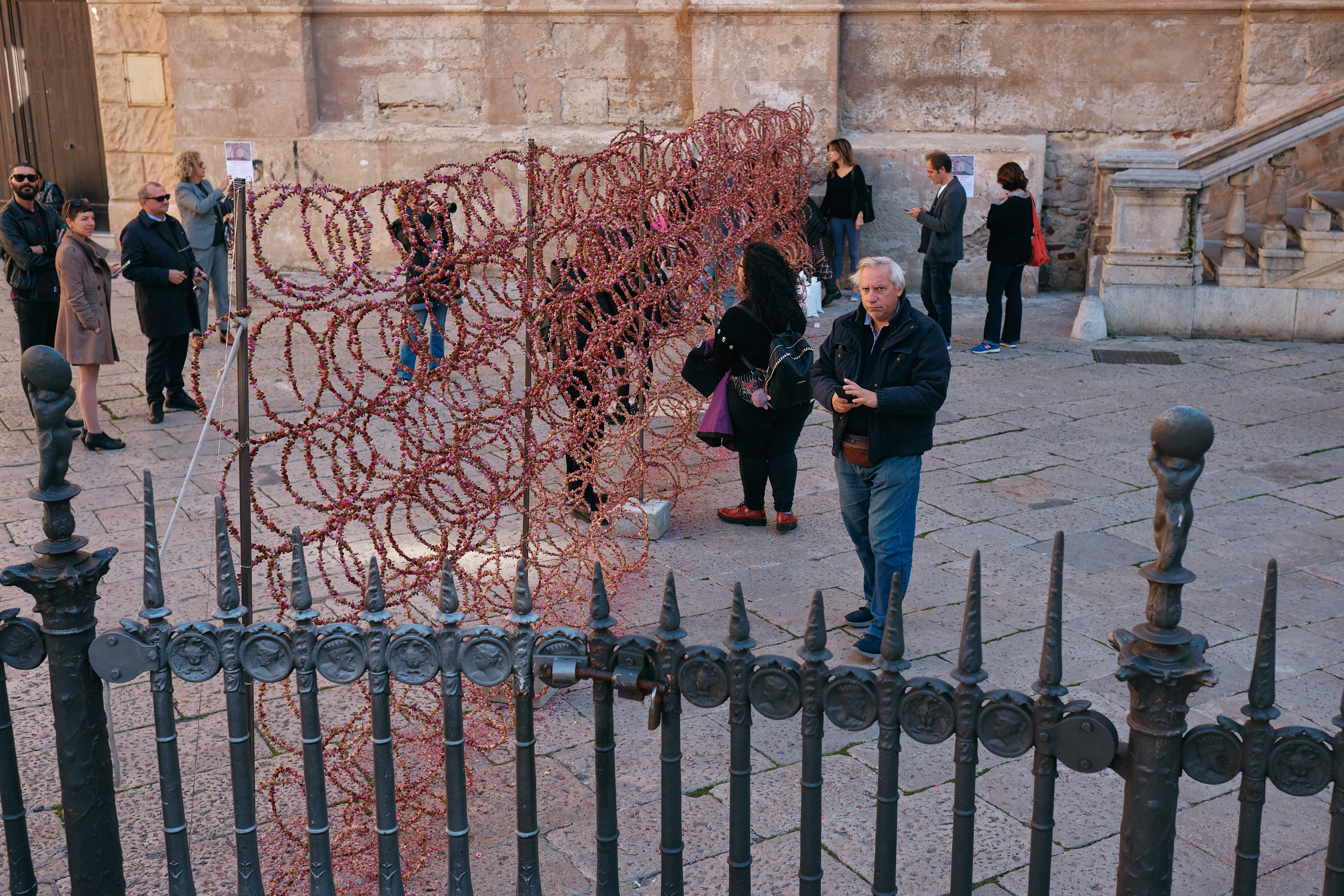 THE WALL OF DELICACY, installation's view, Piazza Pretoria, Palermo, Italy / BAM Festival / ph: Dimity Codryan